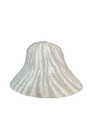 Off white zebra striped bucket hat!